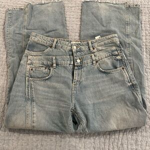 Zara Women's Wide Leg Jeans (Worn once)
